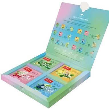 Набор для приготовления чайных коктейлей Тесс Коктейль Микс 4 вида по 20 шт.