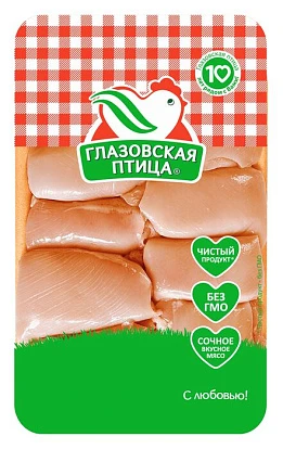 Филе бедра цыпленка-бройлера охлажденное ~1 кг Глазовская птица