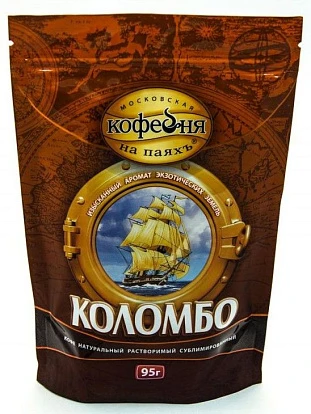 Кофе растворимый Коломбо 95 г Московская кофейня на паяхъ