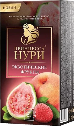 Чай черный с ароматом экзотических фруктов Принцесса Нури 25 пакетиков Чай черный с ароматом экзотических фруктов Принцесса Нури 25 пакетиков