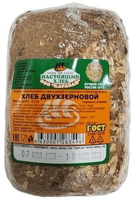 Хлеб двухзерновой 300 г Каравай