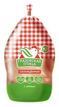 Тушка цыпленка-бройлера охлажденная ~2,1 кг Глазовская птица