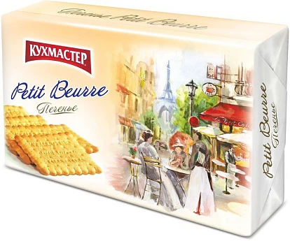 Печенье белое Petit Beurre 420 г Кухмастер