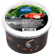 Салат из морской капусты в уксусно-масляной заливке Находка 250 г Балтийский берег