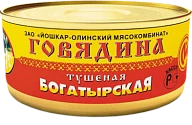 Говядина тушеная Богатырская 325 г Йола