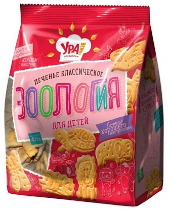 Печенье затяжное Зоология для детей 400 г Уральские кондитеры