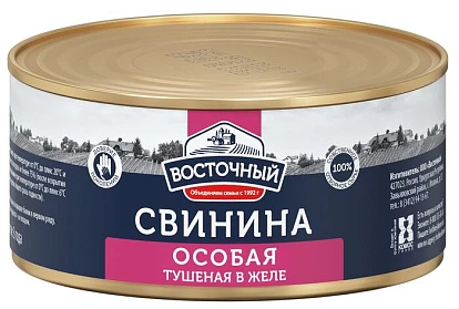 Свинина тушеная в желе Особая 325 г Восточный