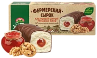 Сырок глазированный с грецким орехом и кленовым сиропом 20% 45 г Село Зелёное