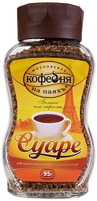Кофе растворимый Суаре ст/б 95 г Московская кофейня на паяхъ