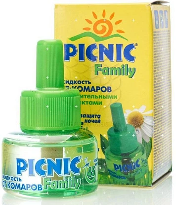 Жидкость от комаров Пикник Фэмили на 45 ночей Жидкость от комаров Пикник Фэмили на 45 ночей