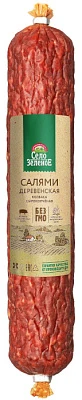 Колбаса сырокопченая Салями Деревенская 200 г Село Зелёное