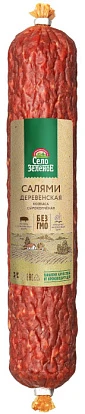 Колбаса сырокопченая Салями Деревенская 200 г Село Зелёное