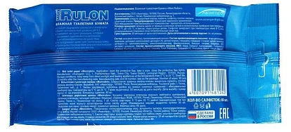 Влажная туалетная бумага Mon Rulon 80 шт.
