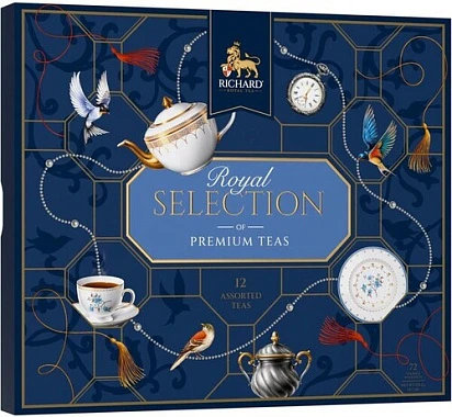Набор чая ассорти Роял Селекшн оф Премиум Тис 12 видов по 6 шт. Ричард Набор чая ассорти Роял Селекшн оф Премиум Тис 12 видов по 6 шт. Ричард