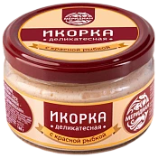 Икорка с красной рыбкой Деликатесная 160 г Меридиан