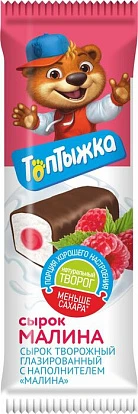 Сырок глазированный с малиной 12% 40 г Топтыжка