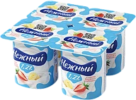 Йогурт с соком клубники 1,2% 100 г Нежный