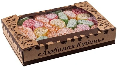 Мармелад Любимые рулетики в сахарной обсыпке 1 кг Любимая Кубань
