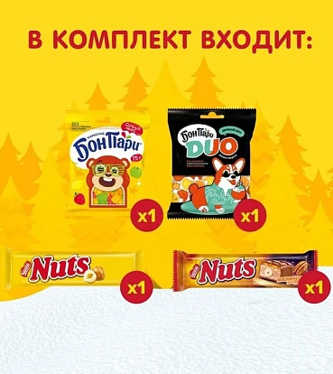 Сладкий новогодний подарок Приключения у камина 301 г Натс