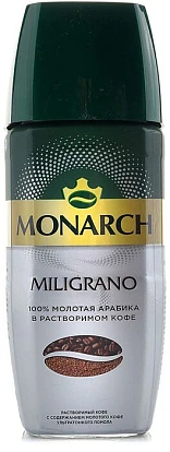 Кофе растворимый Монарх Милиграно 90 г