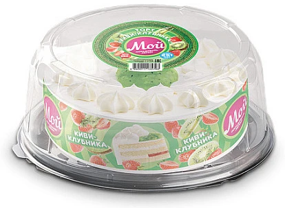 Замороженный торт Киви-клубника 650 г Мой