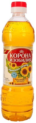 Масло подсолнечное нерафинированное 0,5 л Корона изобилия