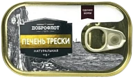 Печень трески натуральная 115 г Доброфлот