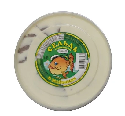 Филе сельди с майонезом 180 г Золотая рыбка