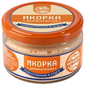 Икорка подкопченная в соусе Деликатесная 160 г Меридиан