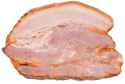 Грудинка варено-копченая Деревенская из свинины кат. Г 300 г Село Зелёное