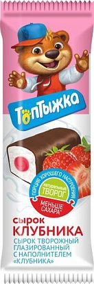 Сырок глазированный с клубникой 12% 45 г Топтыжка