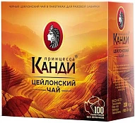Чай черный цейлонский Принцесса Канди 100 пакетиков