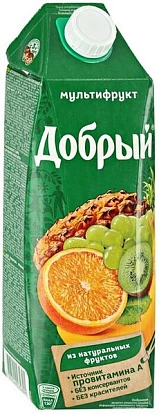 Нектар мультифрукт 1 л Добрый