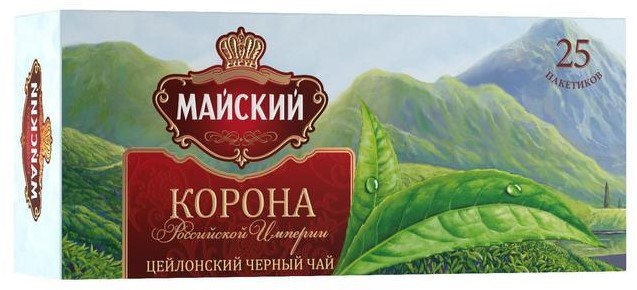 Чай черный Майский Корона Российской Империи 25 пакетиков