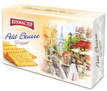 Печенье Petit Beurre белое 420г Кухмастер
