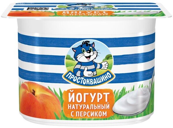 Йогурт Простоквашино персик 2,9% 110г