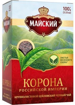 Чай черный Майский Корона Российской империи 100г