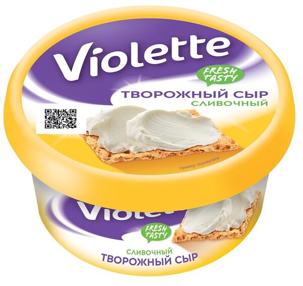 Творожный сыр Виолетта сливочный 140г