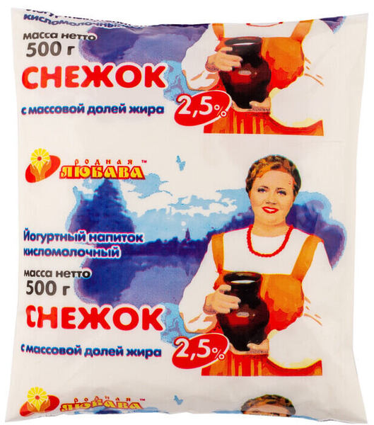 Снежок Родная Любава 2,5% 500г