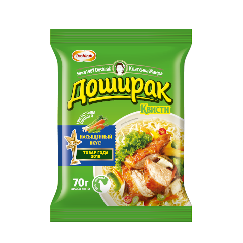 Лапша быстрого приготовления Доширак Квисти со вкусом курицы 70 г