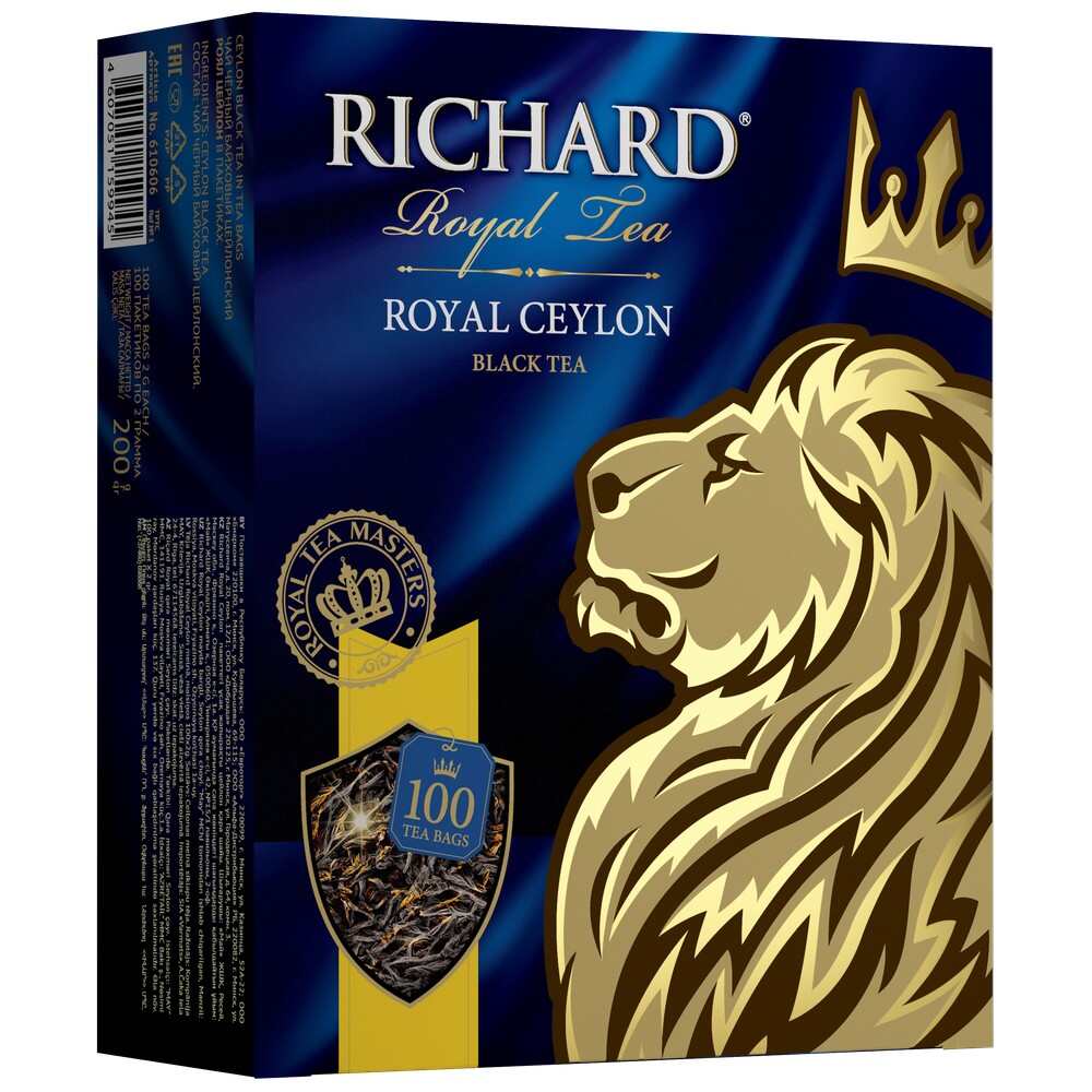 Чай черный Richard Royal Ceylon в пакетиках 100 шт.