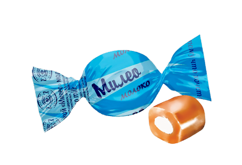 Карамель Милео со вкусом молока, шоколада 1кг