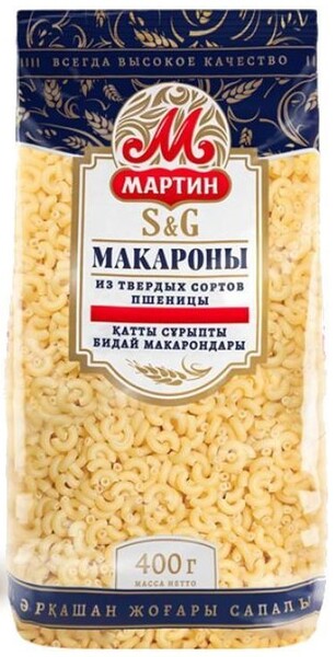 Макароны скобочки 400 г Мартин