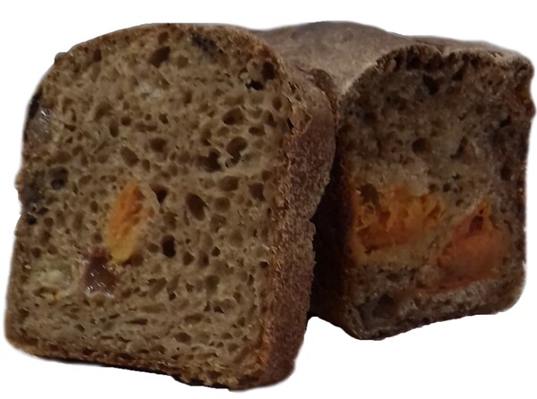 Хлеб бездрожжевой десертный с сухофруктами 300г Миродолье