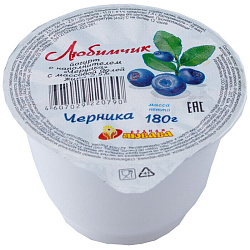 Йогурт Родная Любава черника м.д.ж 2,5% 180г