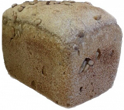 Хлеб бездрожжевой пшеничный с цельнозерновой мукой 300г Миродолье