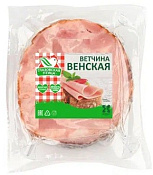 Ветчина копчено-вареная Венская сорт Экстра ~400 г Глазовская птица