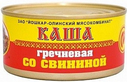 Каша гречневая со свининой №8 325г Йошкар-Олинский мясокомбинат