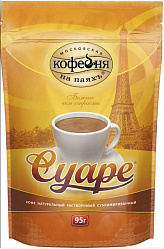 Кофе растворимый Суаре 95г Московская кофейня на паяхъ