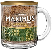 Кофе сублимированный в стеклянной кружке Максимус Колумбиан 70 г